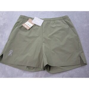On Cloud Essential Shorts Men's Medium Green 5" Inseam Lined Running Shorts NEW